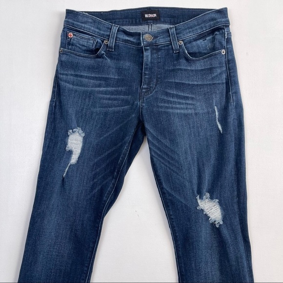 Hudson Krista Super Skinny Distressed Jeans Women’s Size 27 - Picture 3 of 9